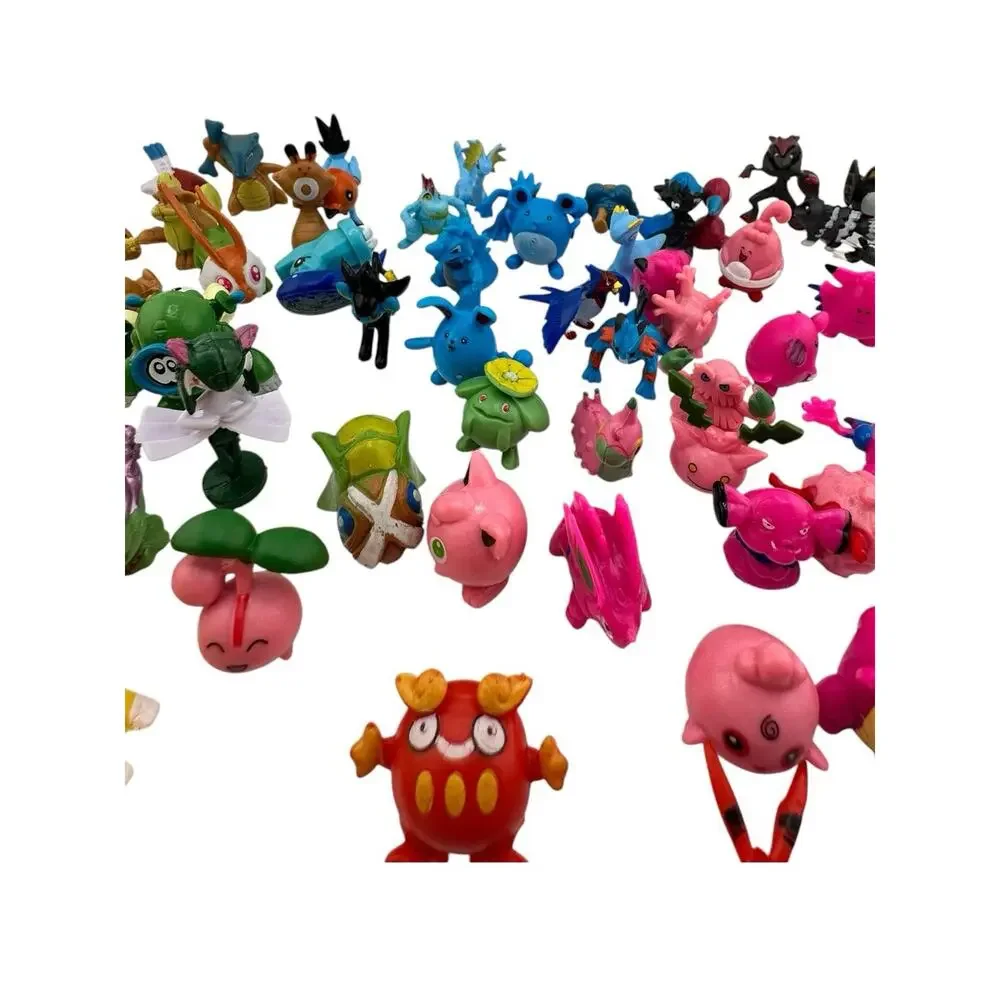 Vintage Authentic Pokémon Mini Figure Lot — 111 Figurines Stamped RL China